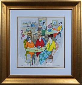 Itzchak Tarkay (Israel 1935-2012) "Three Sisters"