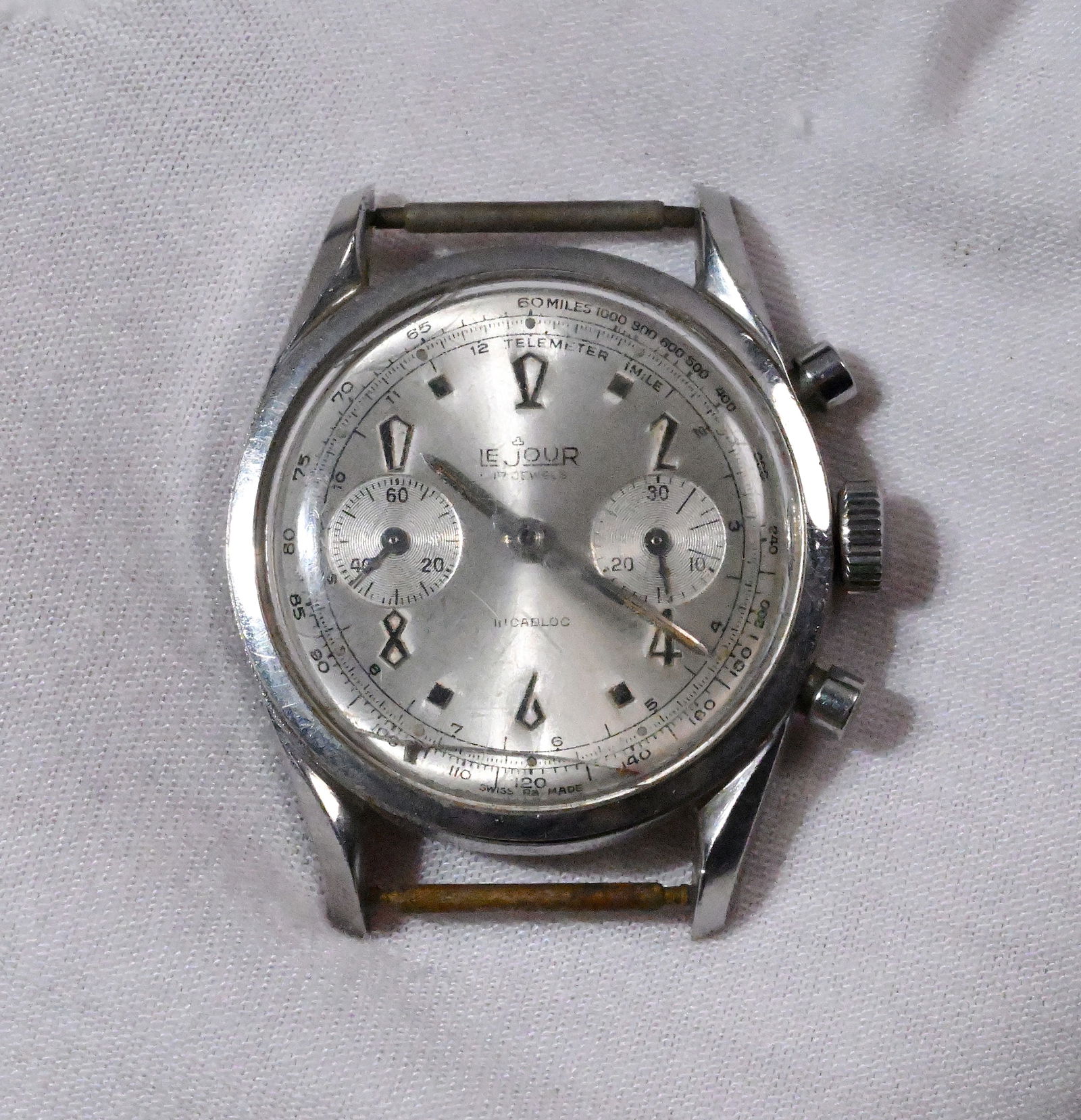 Le Jour 17 Jewels Incabloc Chronograph Mens Watch Cal No 248 (1 of 5)