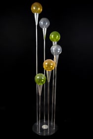 Mid Century Modernist 6 Arm Chrome Floor Lamp