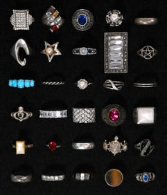Vintage Sterling Silver Ring Collection