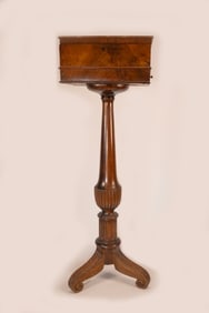 19th c. English Mahogany Teapoy