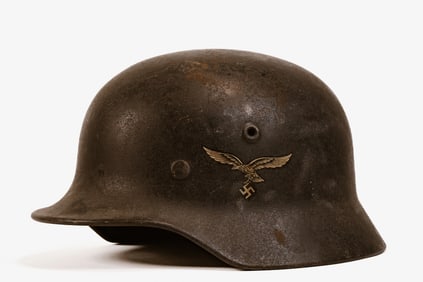 WWII German Luftwaffe Dual Decal M40 Q62 Helmet