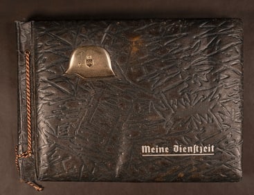 WWII German Photo Album Titled "My Service Time"
