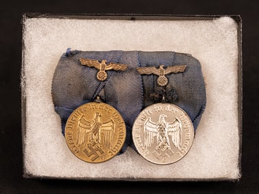 German WWII Wehrmacht Long Service Award Medal Lot