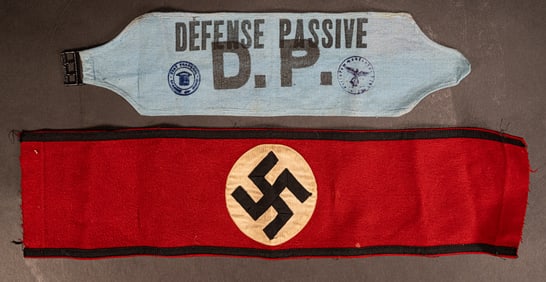 WWII German & French Armband Group Lot