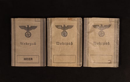 WWII German III Reich Heer Wehrpass Group Lot w/ Photos Additional Docs etc