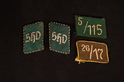 WWII German Lot SHD Security Service Collar Tabs & Third Reich SA Storm Trooper's Collar Patches