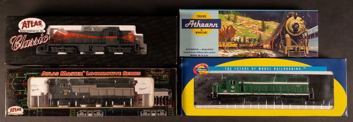 HO Scale Train Group Lot Locomotives Atlas Athearn