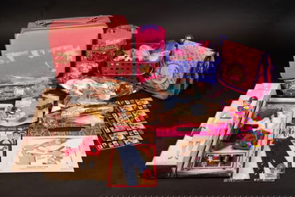 Large Barbie Doll Case Trunk Clothing & Accessories Group Lot