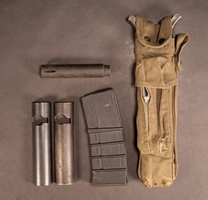 American Army Colt Bipod With Case & Surpressor