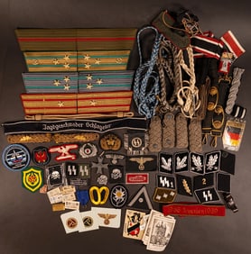 WWII Large Group German Russian Uniform Patch Collar Tab Badge Medal Order etc