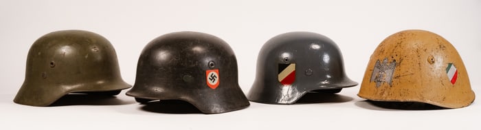 Militaria Hlemet Group Collection Lot Italian German American