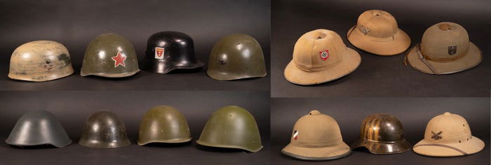 WWII German Helmet Collection Group Lot