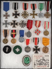 WWII German Medal Order Patch etc Collection Group Lot