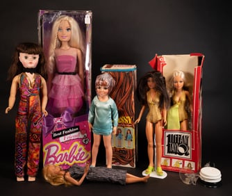 Larger Size Doll Barbie Chrissy Collection Group Lot