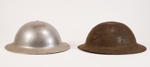 British MKI Helmet Stamped & WWII Era Legion Dough Boy Helmet