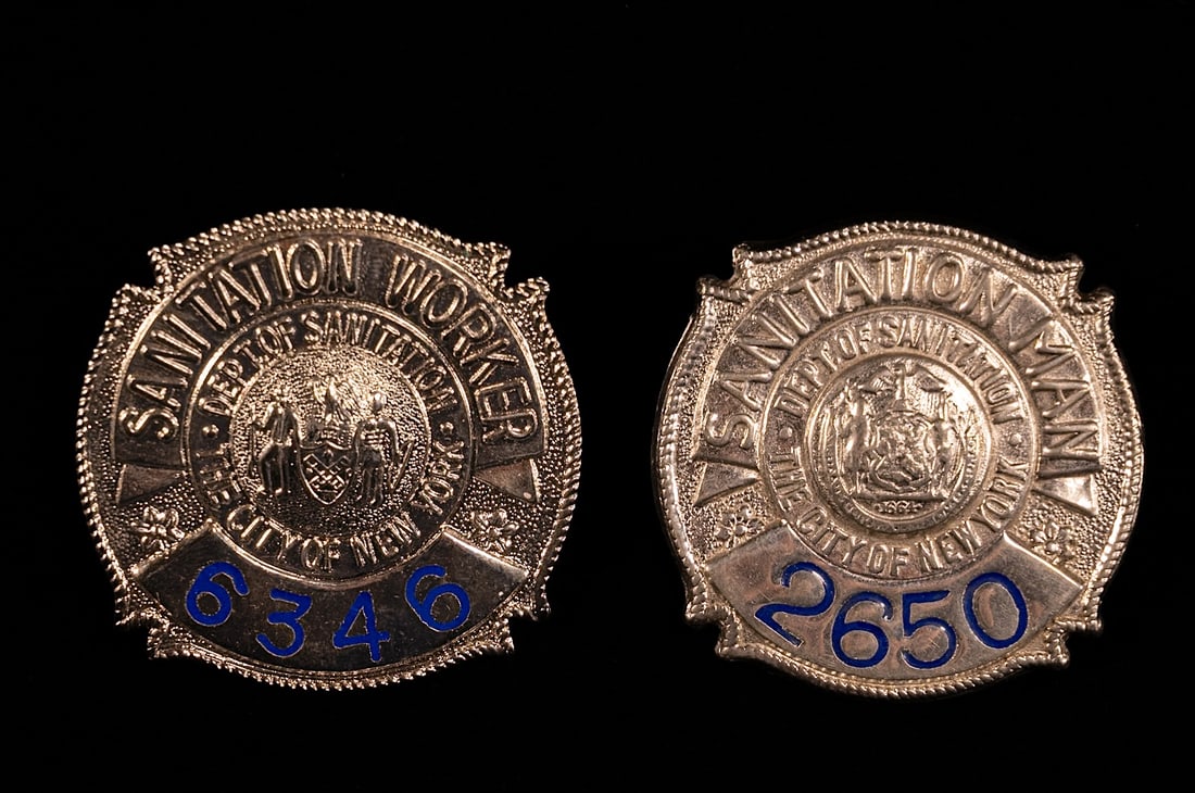 WWII 1930s NYC Sanitation Man Numbered Badge (1 of 5)