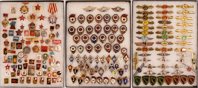 WWII German Russian USSR Large Collection of 250 Medals Orders etc