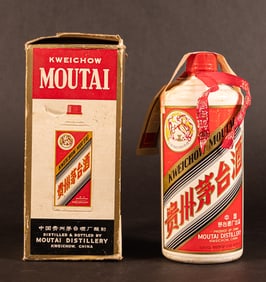 Chinese Kweichow Moutai Bottled 1970s-1980s 53% 0.54L