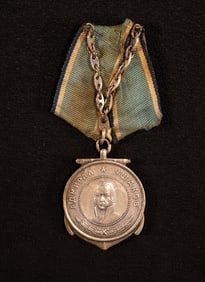 Sterling Silver Russian Soviet Medal Admiral Ushakov