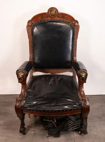 Vintage German Nazi Office/Desk/Arm Footed Chair