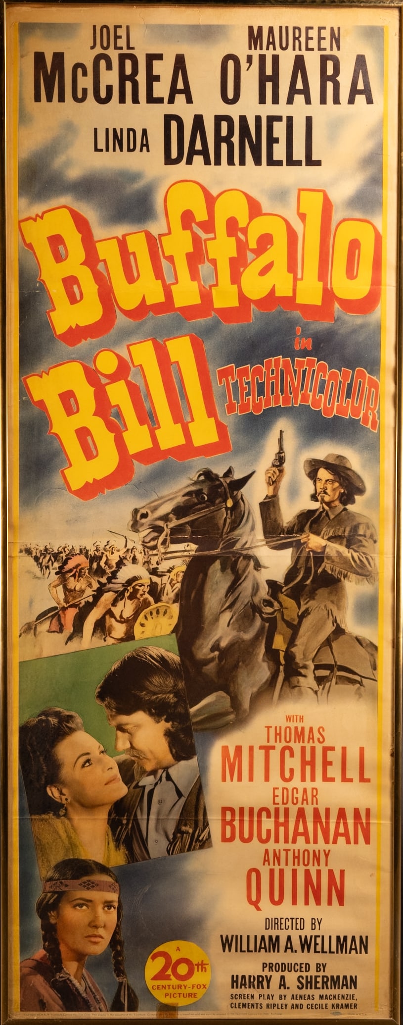 1944 Original Buffalo Bill in Technicolor Movie Poster Framed (1 of 5)