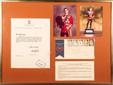 Unusual Original Buckingham Palace Correspondence Regarding Prince Charles