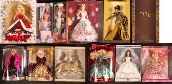 Special Edition Happy Holidays Barbie Dolls NIB