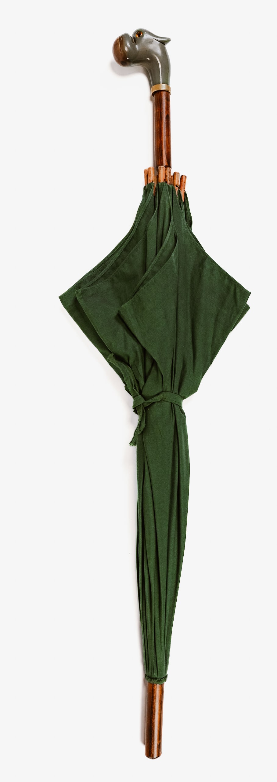 Early 1900's Italian Clemente Dog Face Figural Umberella Fully Functional (1 of 12)