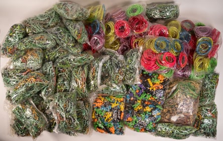 Vintage Toys Collection Soft Rubber Vinyl Lizard Nija Warrior Bracelets etc Over 4000pc