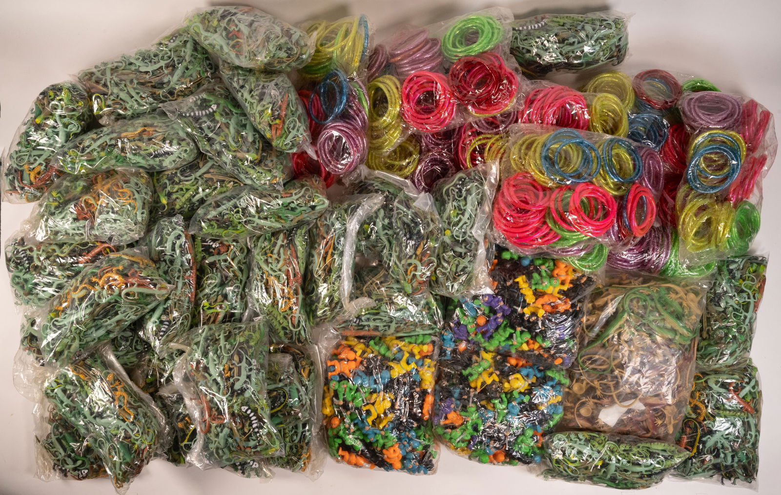 Vintage Toys Collection Soft Rubber Vinyl Lizard Nija Warrior Bracelets etc Over 4000pc (1 of 9)