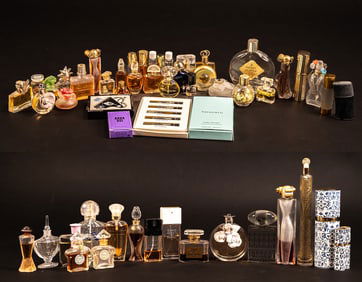 Perfume Bottle Collection Group Lot Chanel Tiffany Gucci etc
