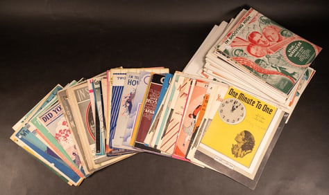 1900s Sheet Music Collection 100 pcs