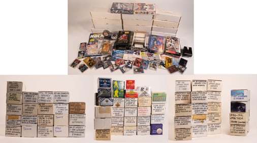 NHL Hockey Vintage Large Sports Card Collection Lot Topps Don Russ Fleer