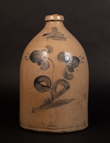 19th c Riedinger & Caire Poughkeepsie NY Stoneware Jug