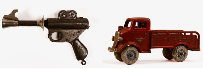 1930s Toy Lot Buck Rogers Ray Gun Arcade Ice Truck