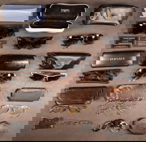 Vtg Designer Eyeglases Sunglasses Collection Group Lot Ray Ban Chanel etc