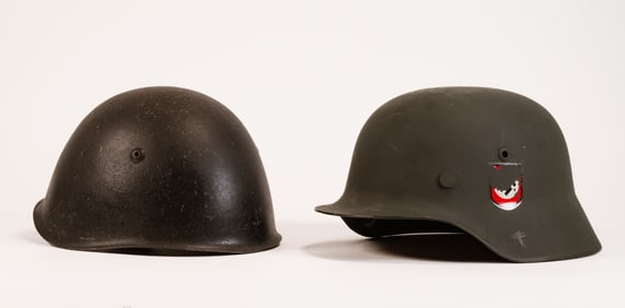 WWII German Italian Helmet Collection Group Lot