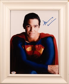 Lot of 3 Signed Celebrity Photos Records Superman