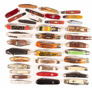 Large Pocket Pen Knife Collection Group Lot