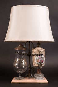 Antique Copper Siphon Artisanal Coffee Maker Lamp