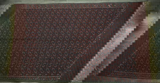 Large Afghan Turkoman Area Rug 12'5" X 6'8"