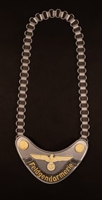 WWII German Wehrmacht Feldgendarmerie Gorget