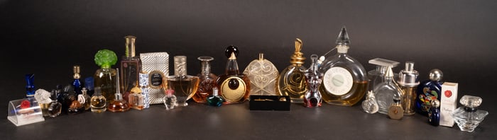 Large Perfume Bottle Collectionn Cartier Lalique Guerlain etc