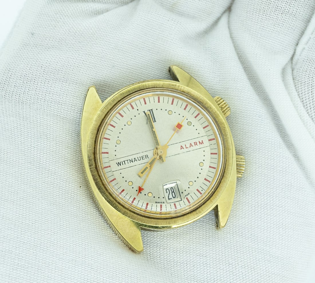 Wittnauer 1960's Alarm Calendar Mens Wristwatch Ref No Cal AS1931 In Running Condition (1 of 8)