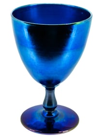 Louis Comfort Tiffany Favrile Glass Goblet Signed