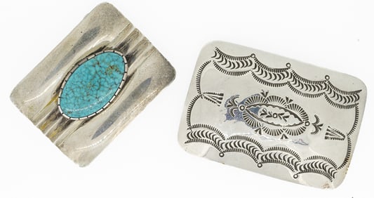 Navajo & Old Pawn Santo Domingo Native American Sterling Silver Belt Buckle Collection