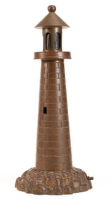 Early 20th c. Bronze Lighthouse Lamp