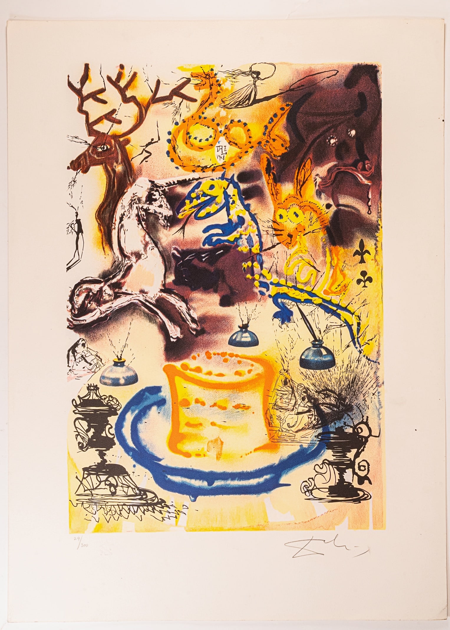 Salvador Dali ( Spain 1904-1989) "Who Stole The Tarts" 1969 (1 of 7)