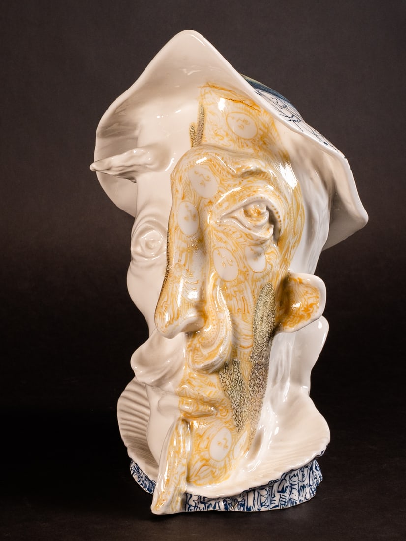 Gevorg Yeghiazarian ( Armenia b1963-) "Don Quixote" Porcelain Sculpture Signed (1 of 12)